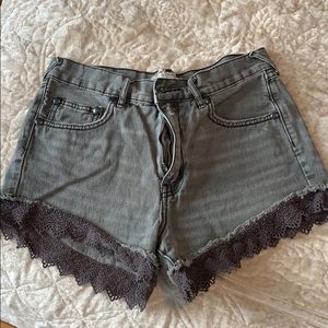 Free people high waisted shorts
